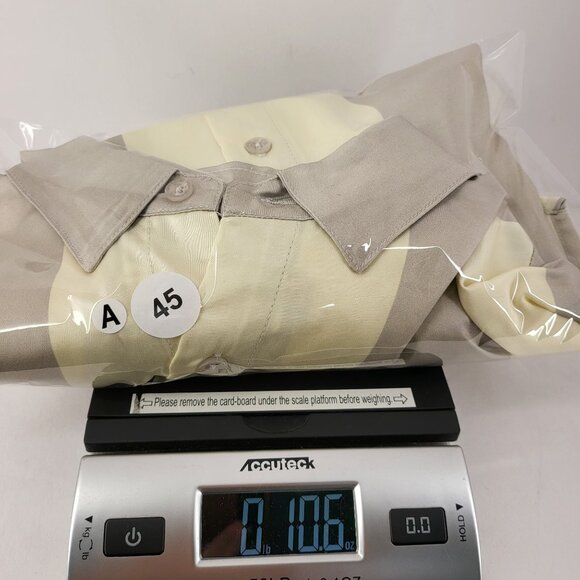 Honor The Gift Women's Striped Button-Up Shirt Dress Grey Casual Long Sleeve Med - Picture 15 of 15